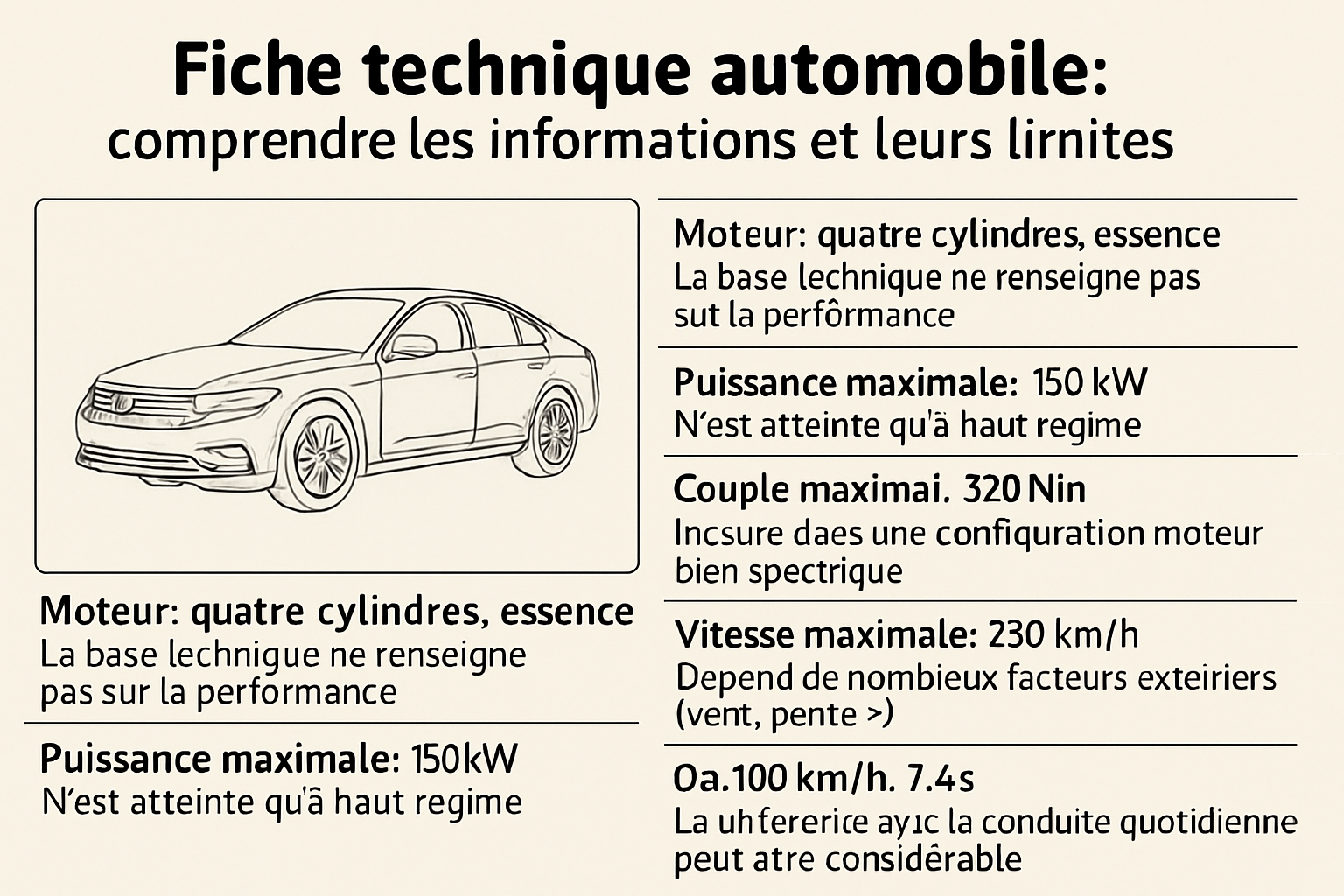 Fiche technique : un exemple Renault Clio, champ par champ