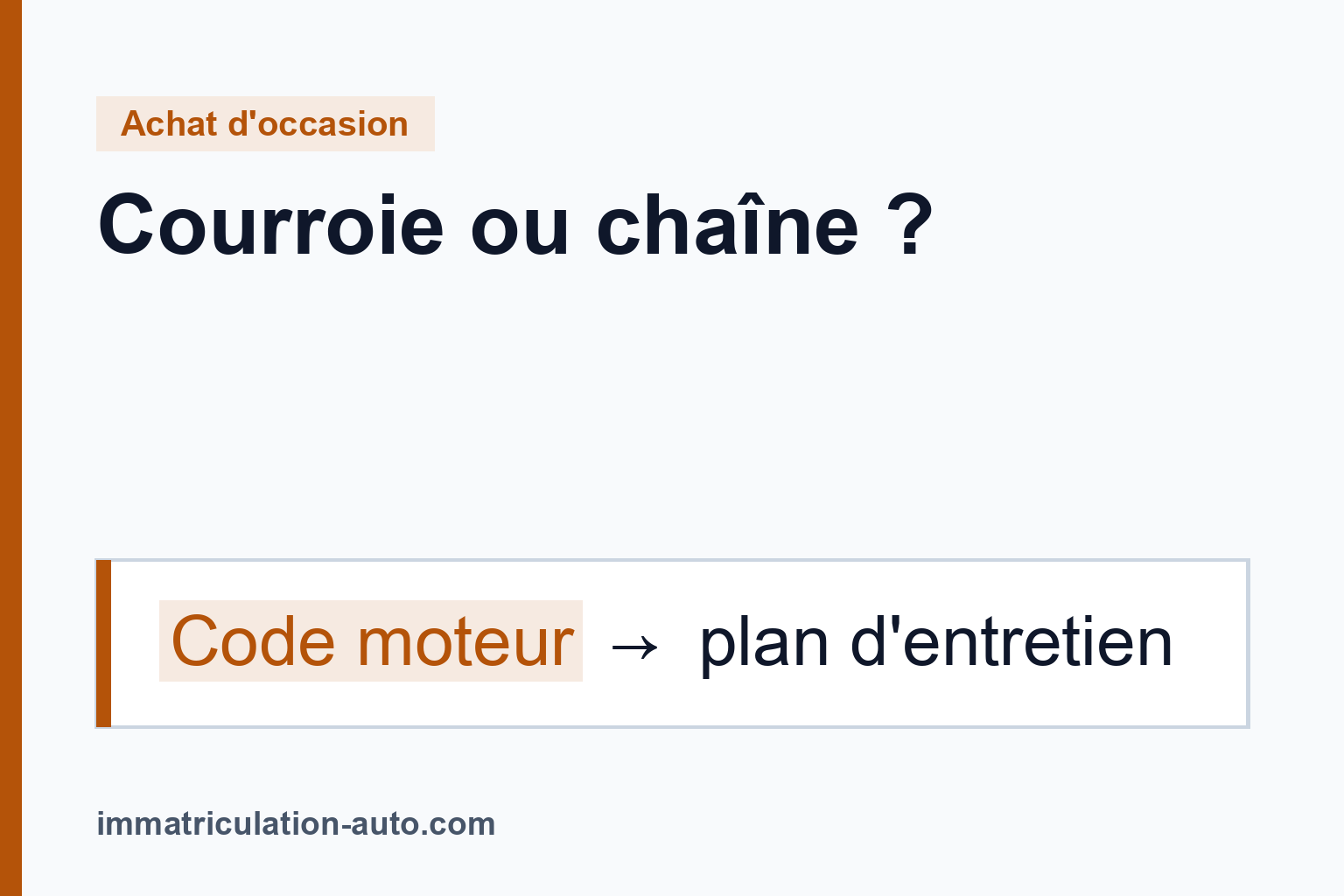 Courroie ou chaîne de distribution : le savoir avant d'acheter