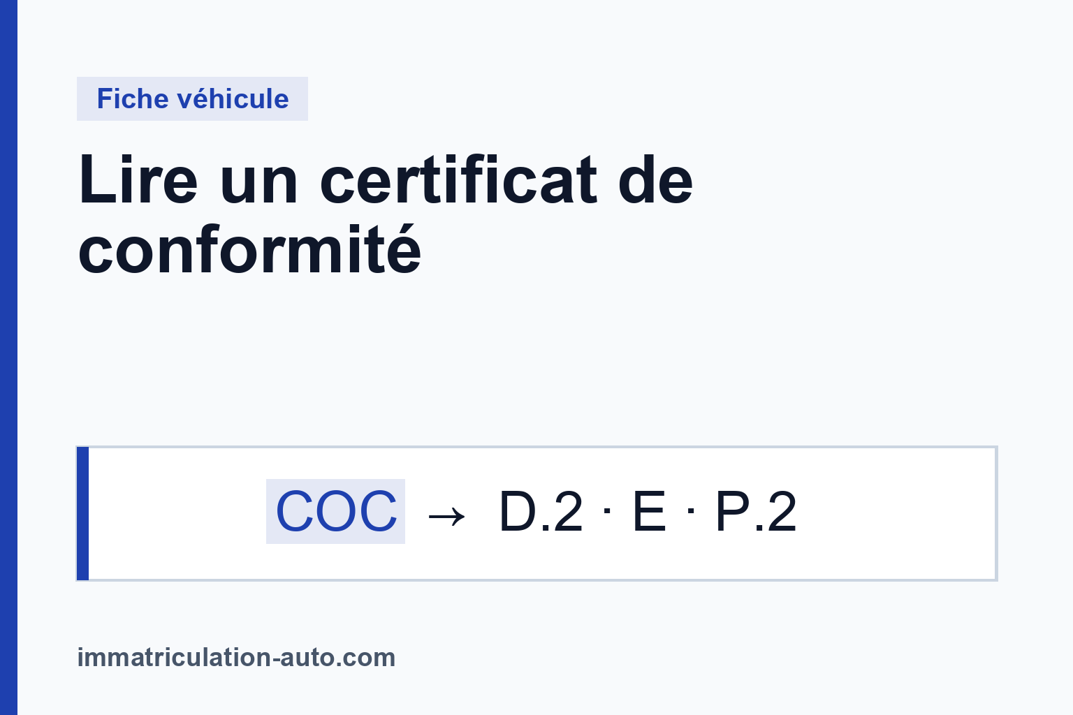 Lire un certificat de conformité européen (COC)