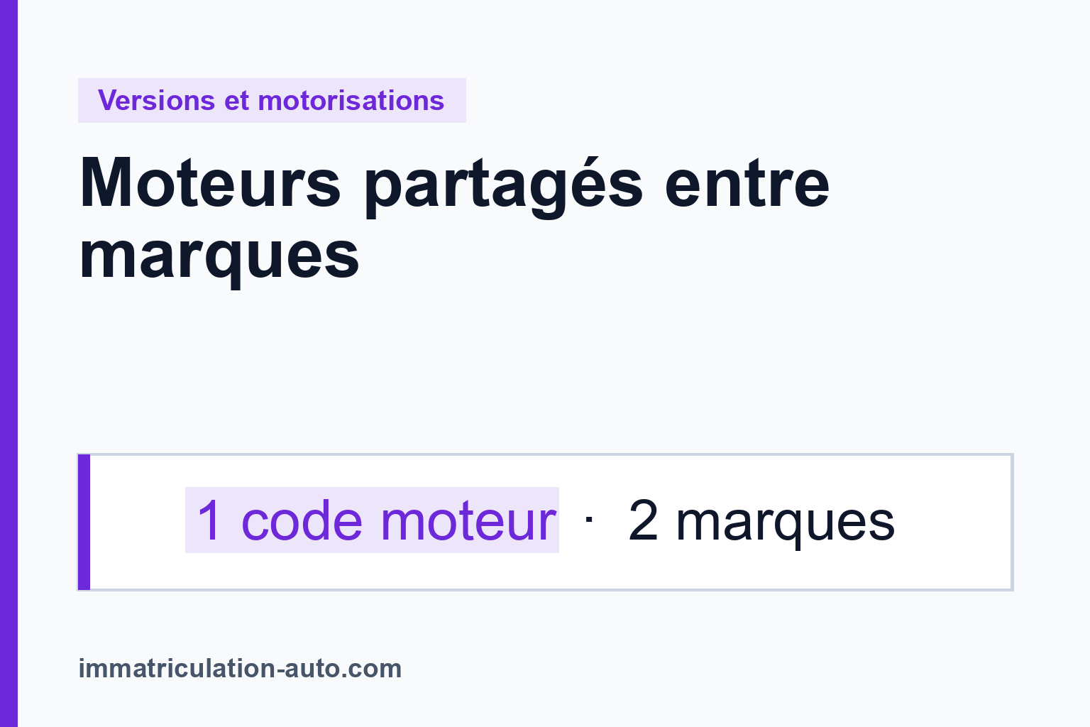 Moteurs partagés entre marques : ce que cela change pour vous