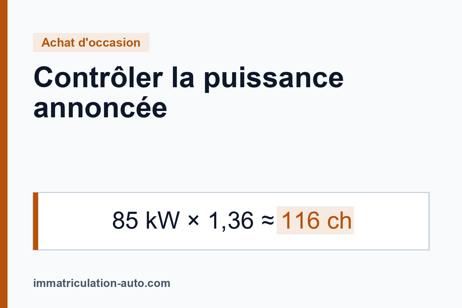 Puissance annoncée ou puissance réelle : contrôler une annonce